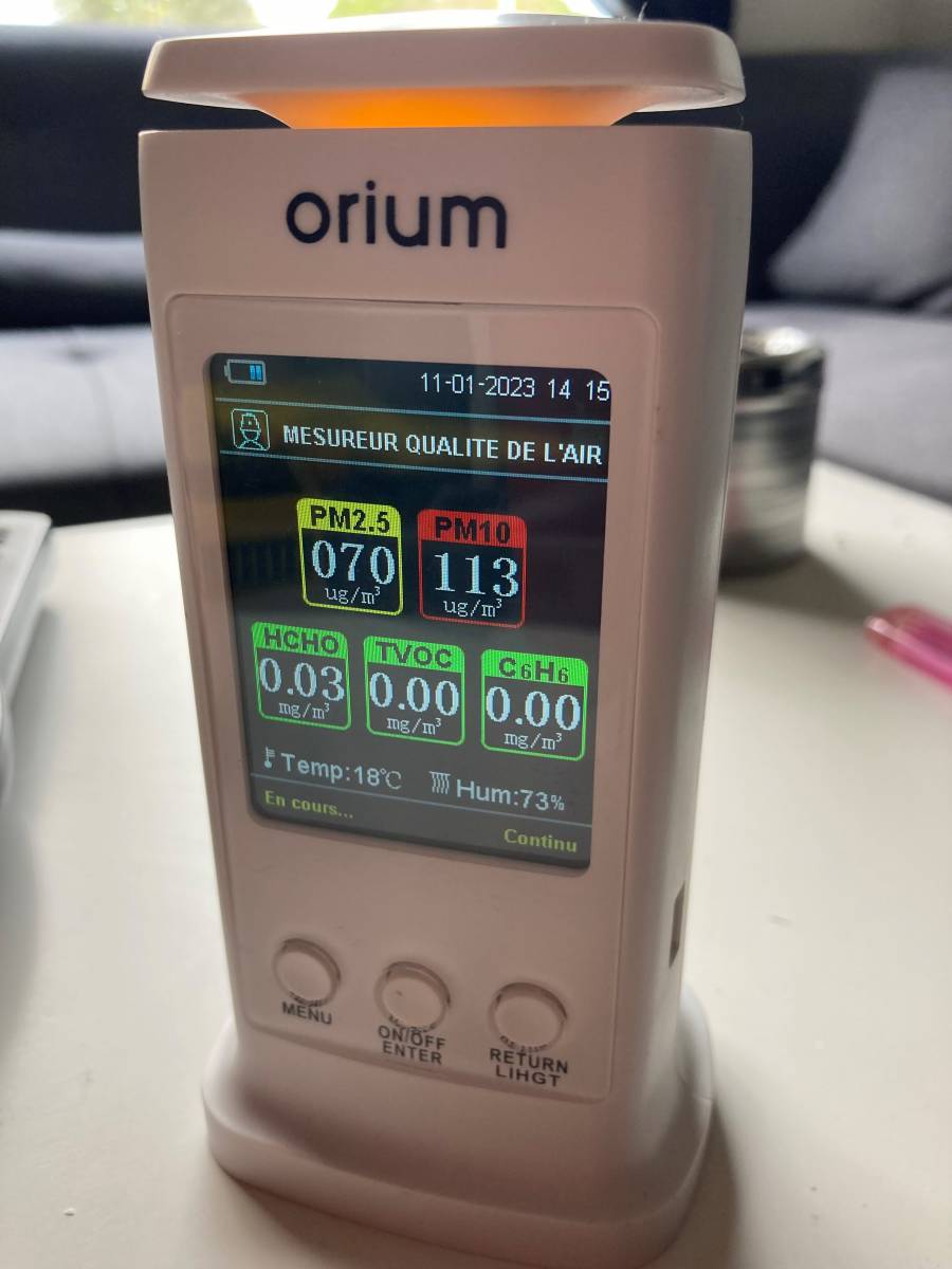 Mesure de la qualité de l'air intérieur QAI